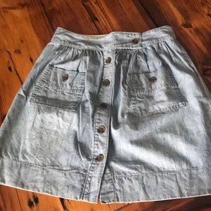 JCrew chambray skirt